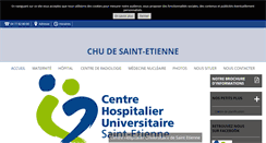 Desktop Screenshot of chu-st-etienne.net