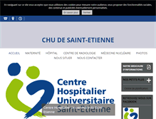 Tablet Screenshot of chu-st-etienne.net